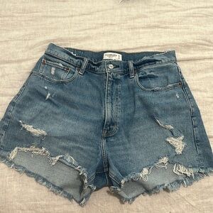 Abercrombie & Fitch Blue Jean Shorts